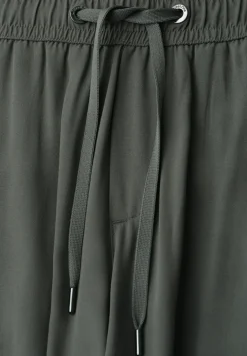 Pantalon taille haute wide leg coupe décontractée
