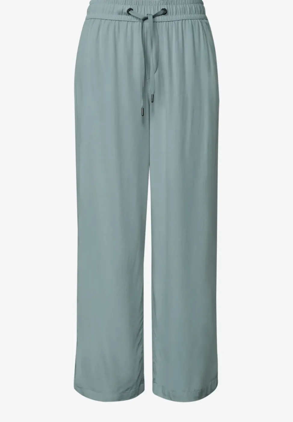 Pantalon taille haute wide leg coupe décontractée