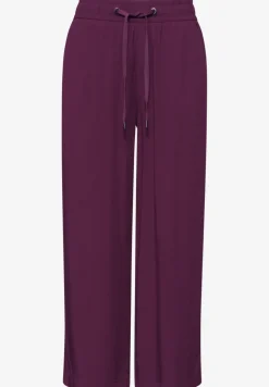 Pantalon taille haute wide leg coupe décontractée
