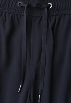 Pantalon taille haute wide leg coupe décontractée