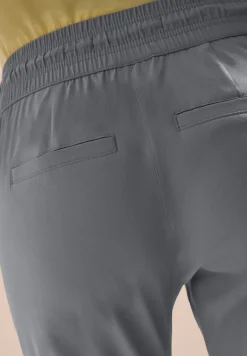 Pantalon taille mi-haute coupe slim