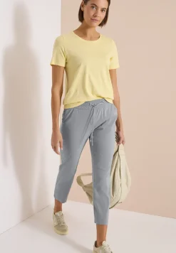 Pantalon taille mi-haute coupe slim