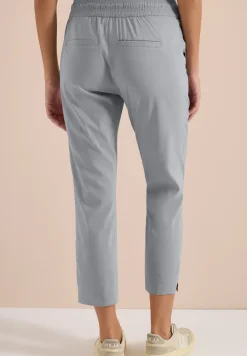 Pantalon taille mi-haute coupe slim