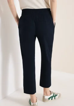 Pantalon taille mi-haute coupe slim