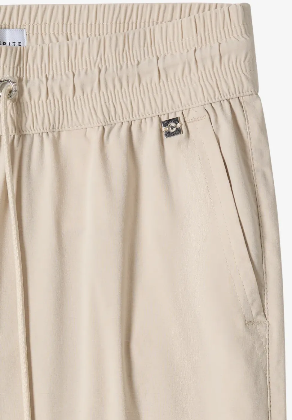 Pantalon taille mi-haute coupe slim