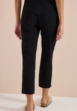 Pantalon taille mi-haute coupe slim