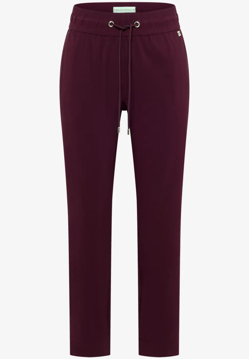 Pantalon taille mi-haute coupe slim