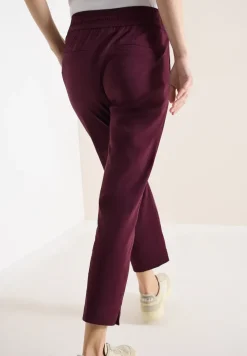 Pantalon taille mi-haute coupe slim