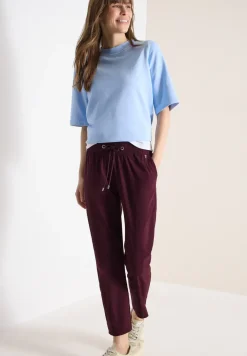 Pantalon taille mi-haute coupe slim