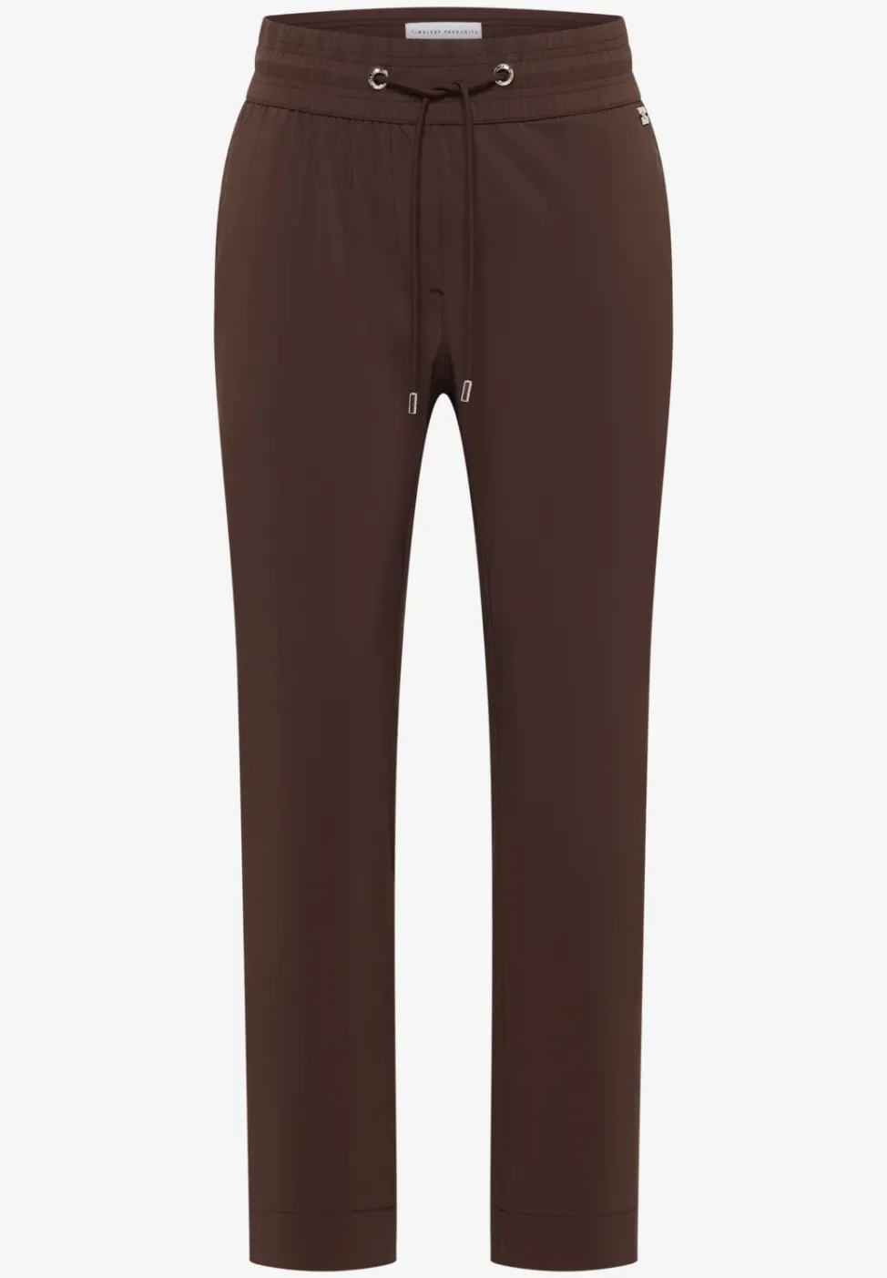 Pantalon taille mi-haute coupe slim