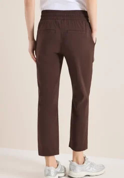 Pantalon taille mi-haute coupe slim