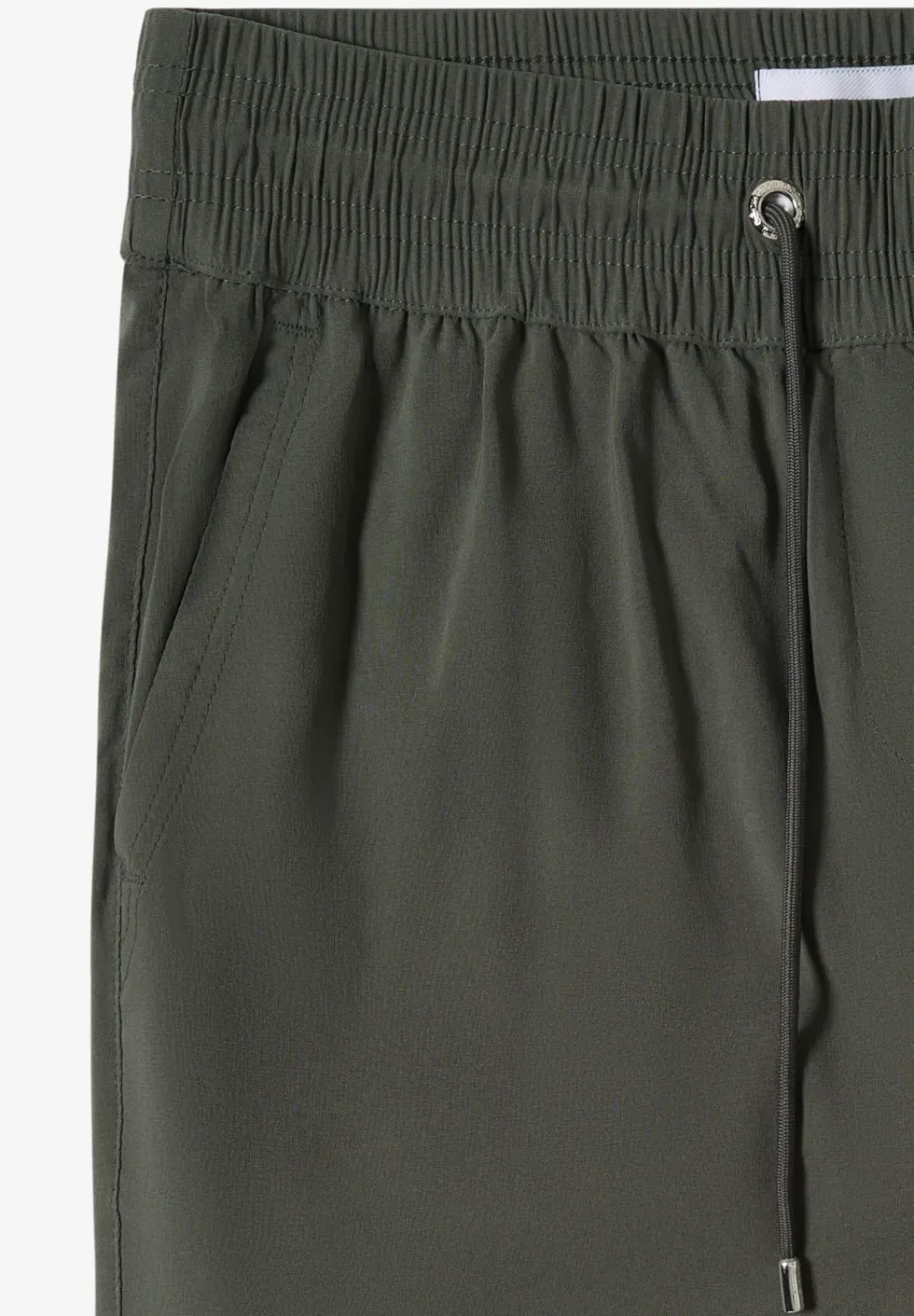 Pantalon taille mi-haute coupe slim