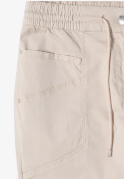 Pantalon taille mi-haute à coupe slim avec effet délavé