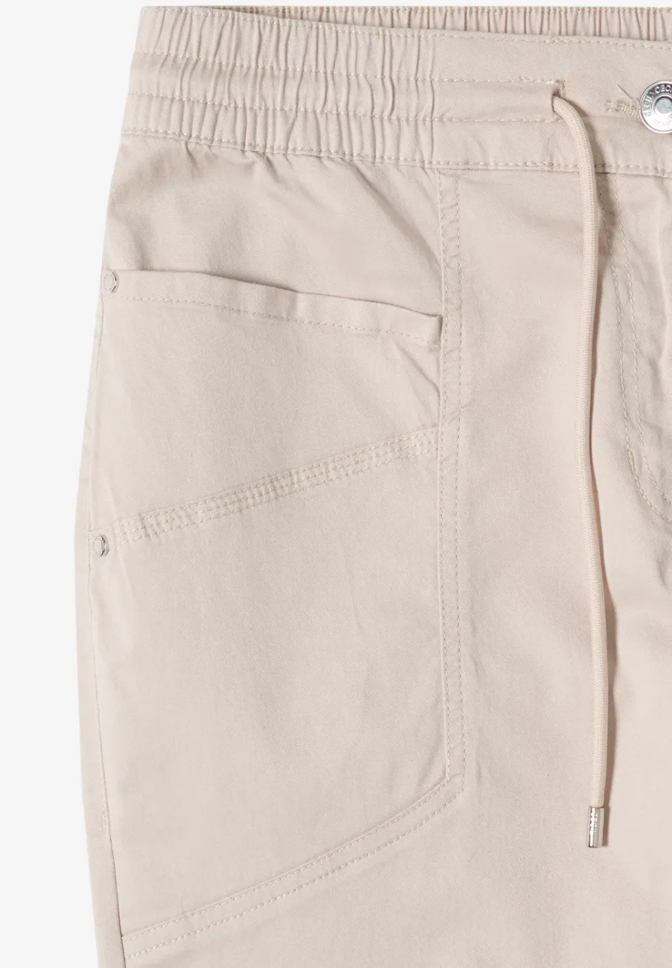 Pantalon taille mi-haute à coupe slim avec effet délavé