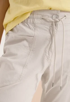 Pantalon taille mi-haute à coupe slim avec effet délavé