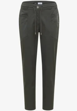 Pantalon taille mi-haute à coupe slim avec effet délavé