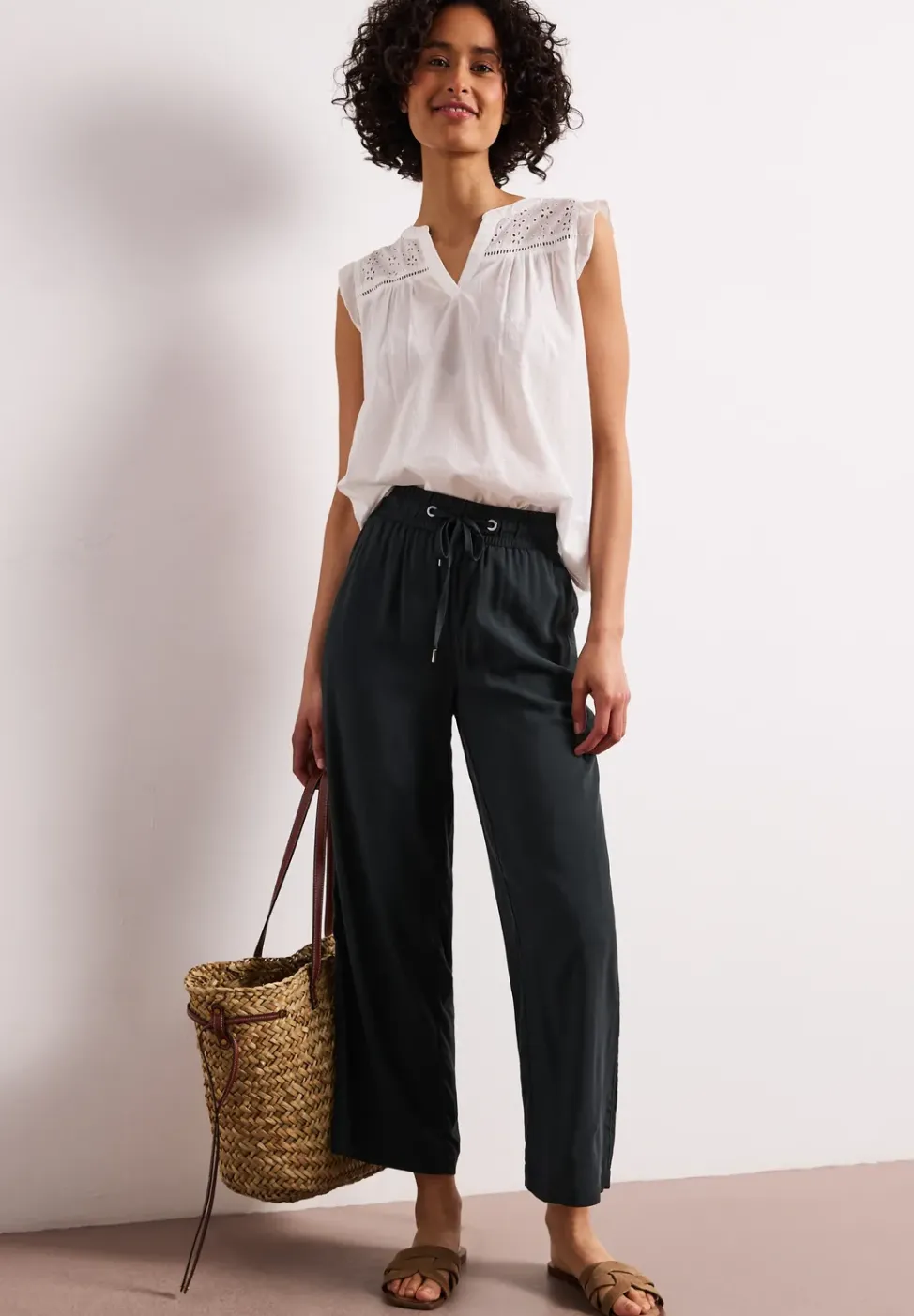 Pantalon wide leg
