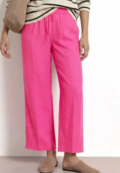 Pantalon wide leg coupe loose en lin