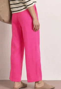 Pantalon wide leg coupe loose en lin