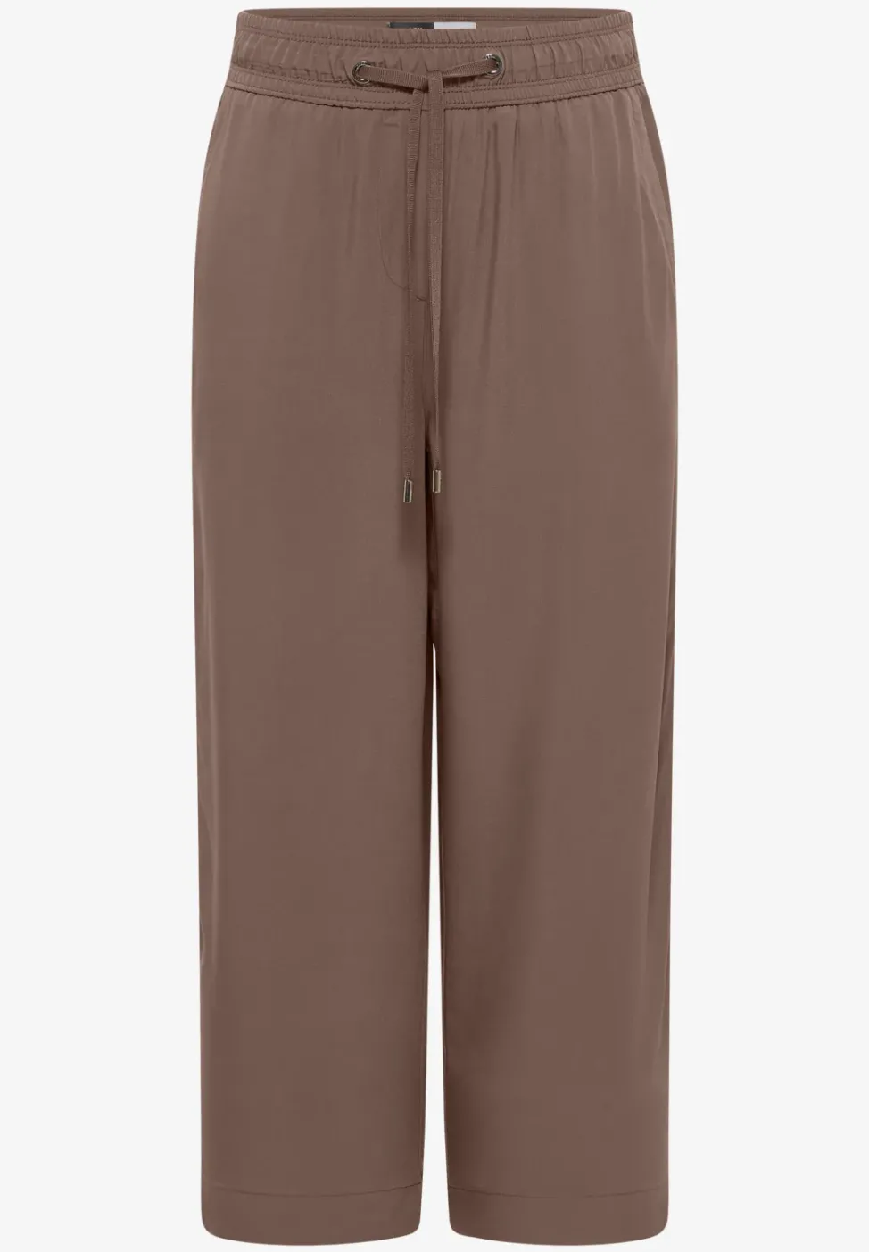 Pantalon 3/4 wide leg en coupe décontractée