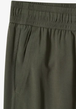 Pantalon 3/4 wide leg en coupe décontractée