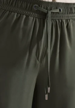 Pantalon 3/4 wide leg en coupe décontractée