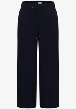 Pantalon 3/4 wide leg en coupe décontractée