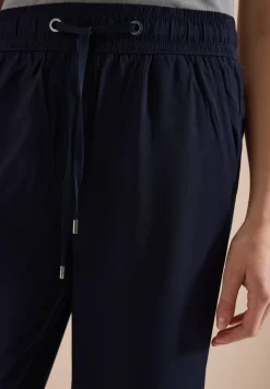 Pantalon 3/4 wide leg en coupe décontractée