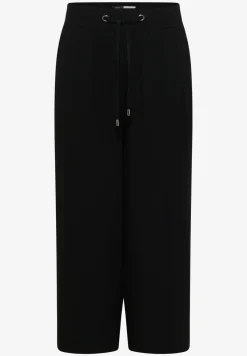 Pantalon 3/4 wide leg en coupe décontractée
