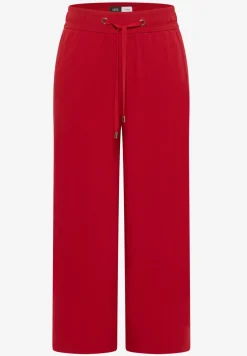Pantalon 3/4 wide leg en coupe décontractée