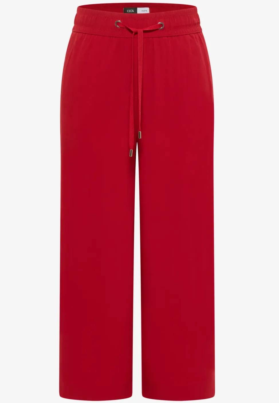 Pantalon 3/4 wide leg en coupe décontractée