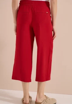 Pantalon 3/4 wide leg en coupe décontractée