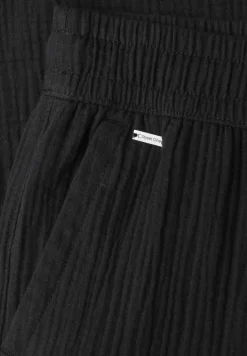 Pantalon wide leg en mousseline coupe décontractée