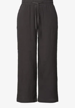 Pantalon wide leg en mousseline coupe décontractée