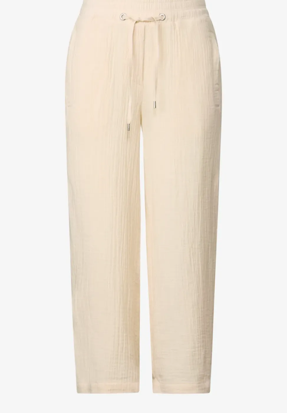 Pantalon 3/4 Wide Leg Musselin