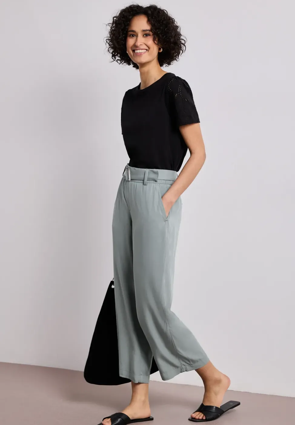 Pantalon Wide Legs avec ceinture