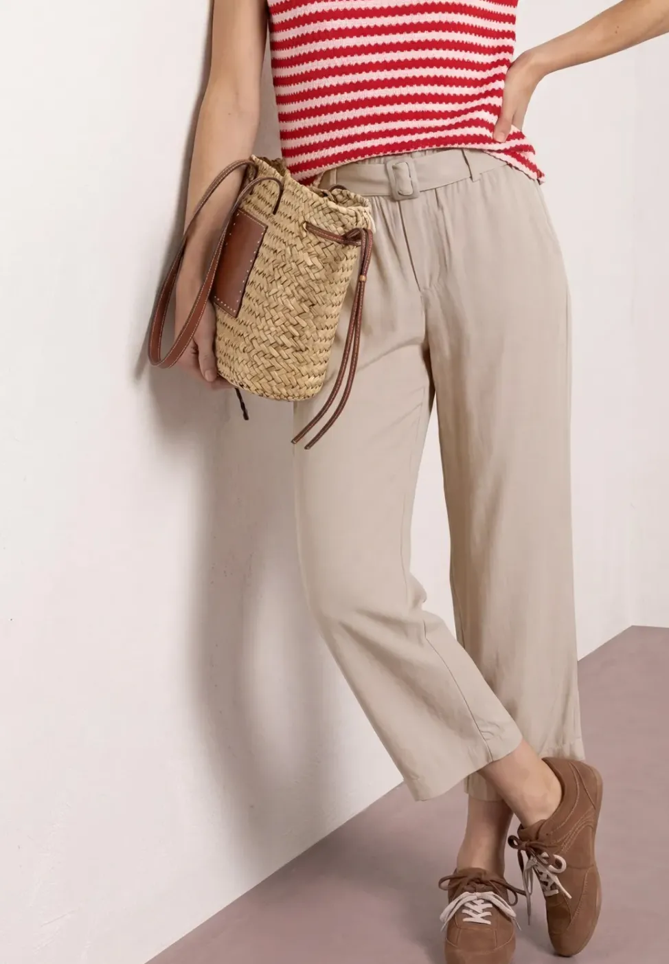 Pantalon Wide Legs avec ceinture