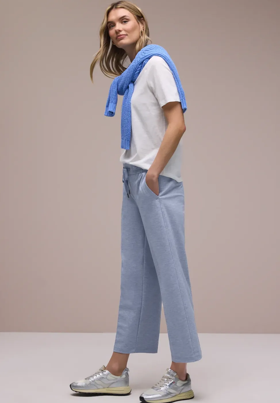 Pantalon Wide Legs avec taille élastique