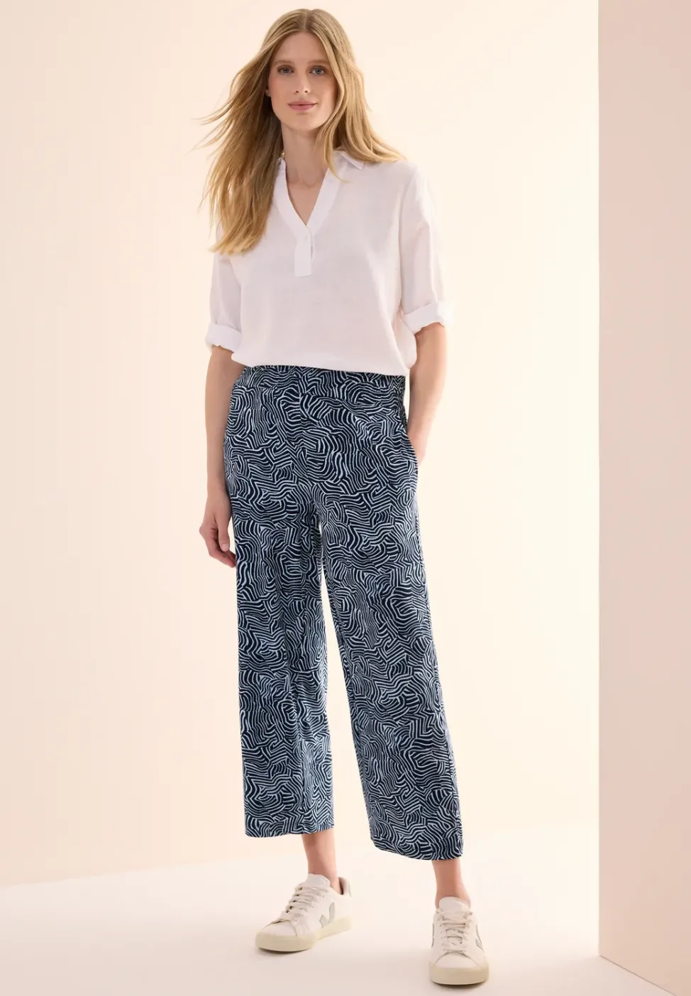 Pantalon Wide Legs à motifs