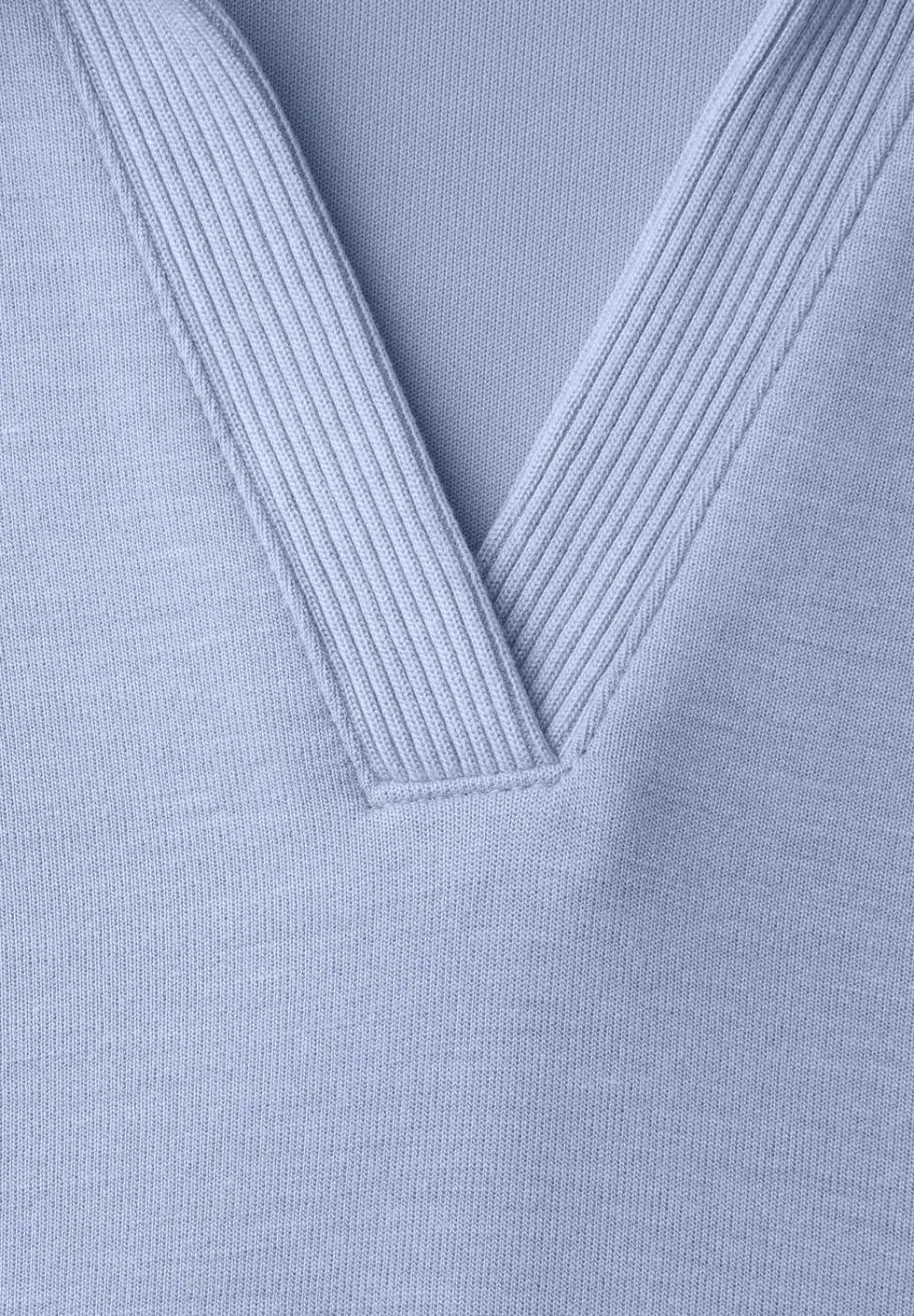 Polo à manches courtes avec détail de côtes