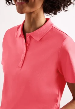 Polo à manches courtes en maille côtelée