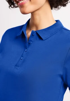 Polo à manches courtes en maille côtelée