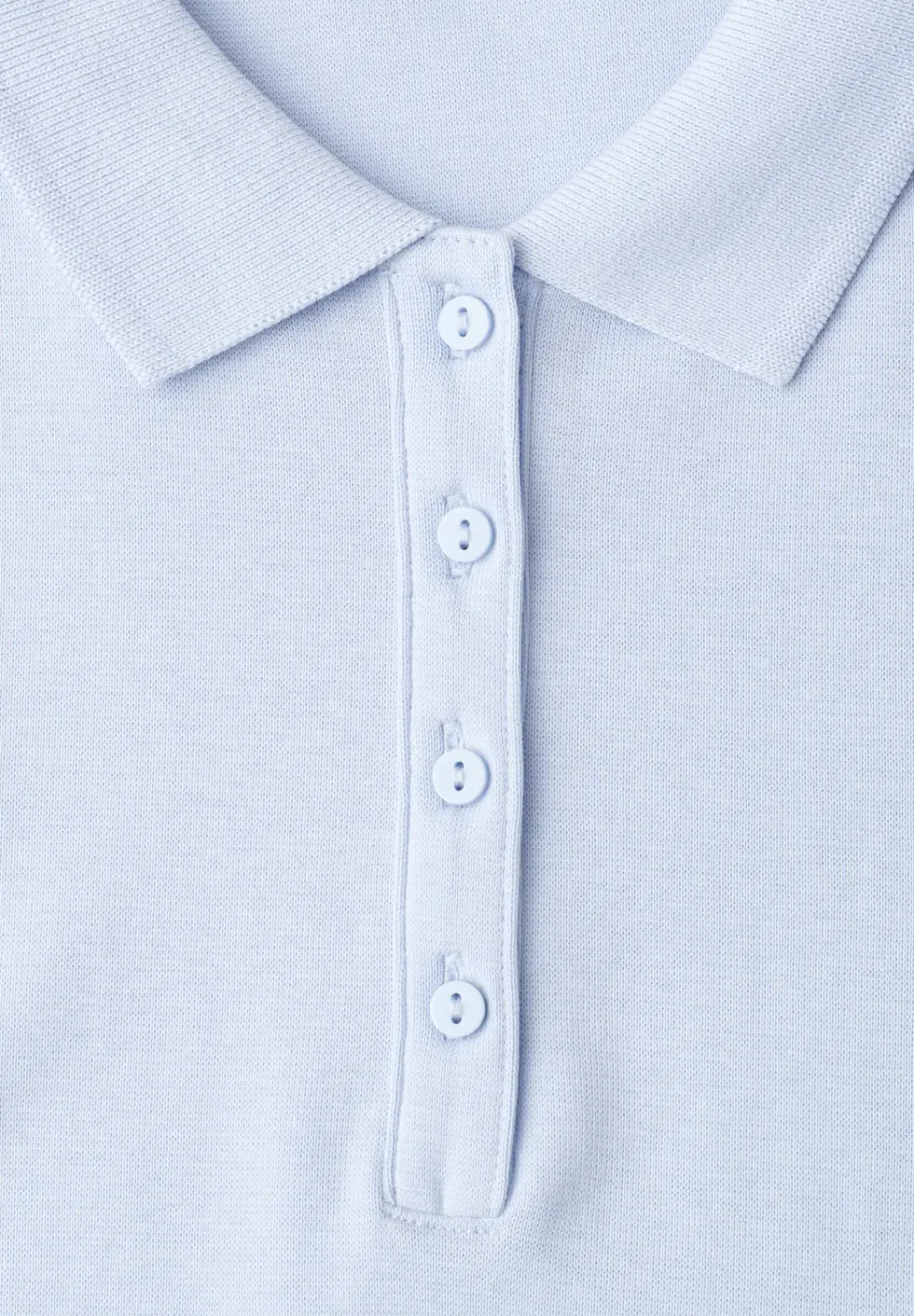 Polo à manches courtes en maille côtelée