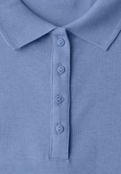 Polo à manches courtes en maille côtelée
