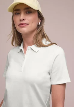 Polo à manches courtes en maille côtelée