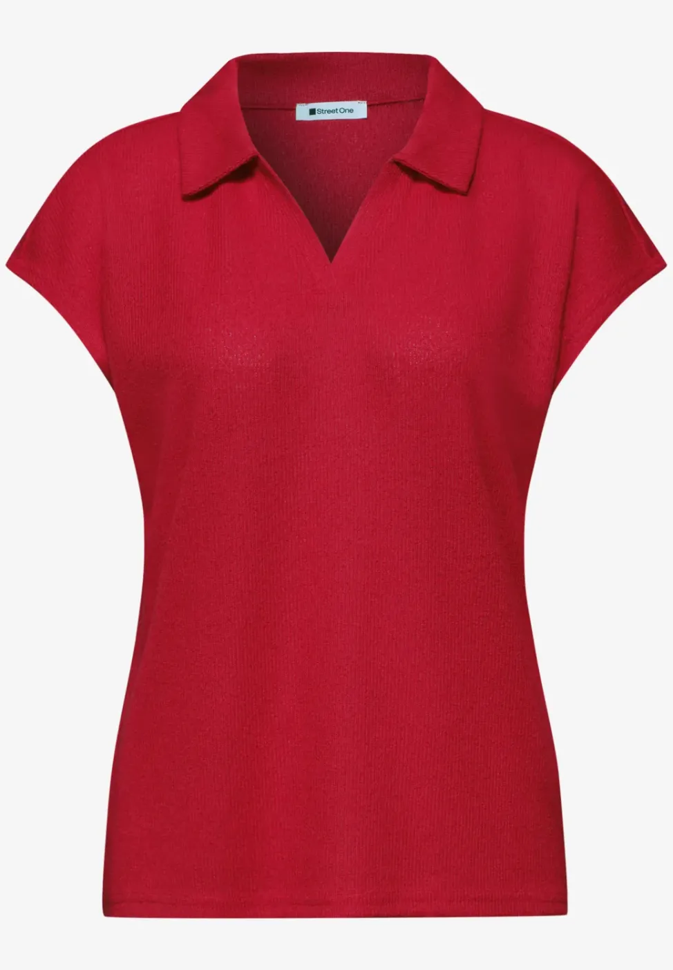 Polo à épaules droppées en tricot