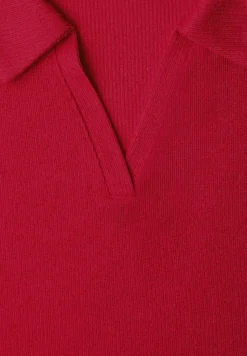 Polo à épaules droppées en tricot