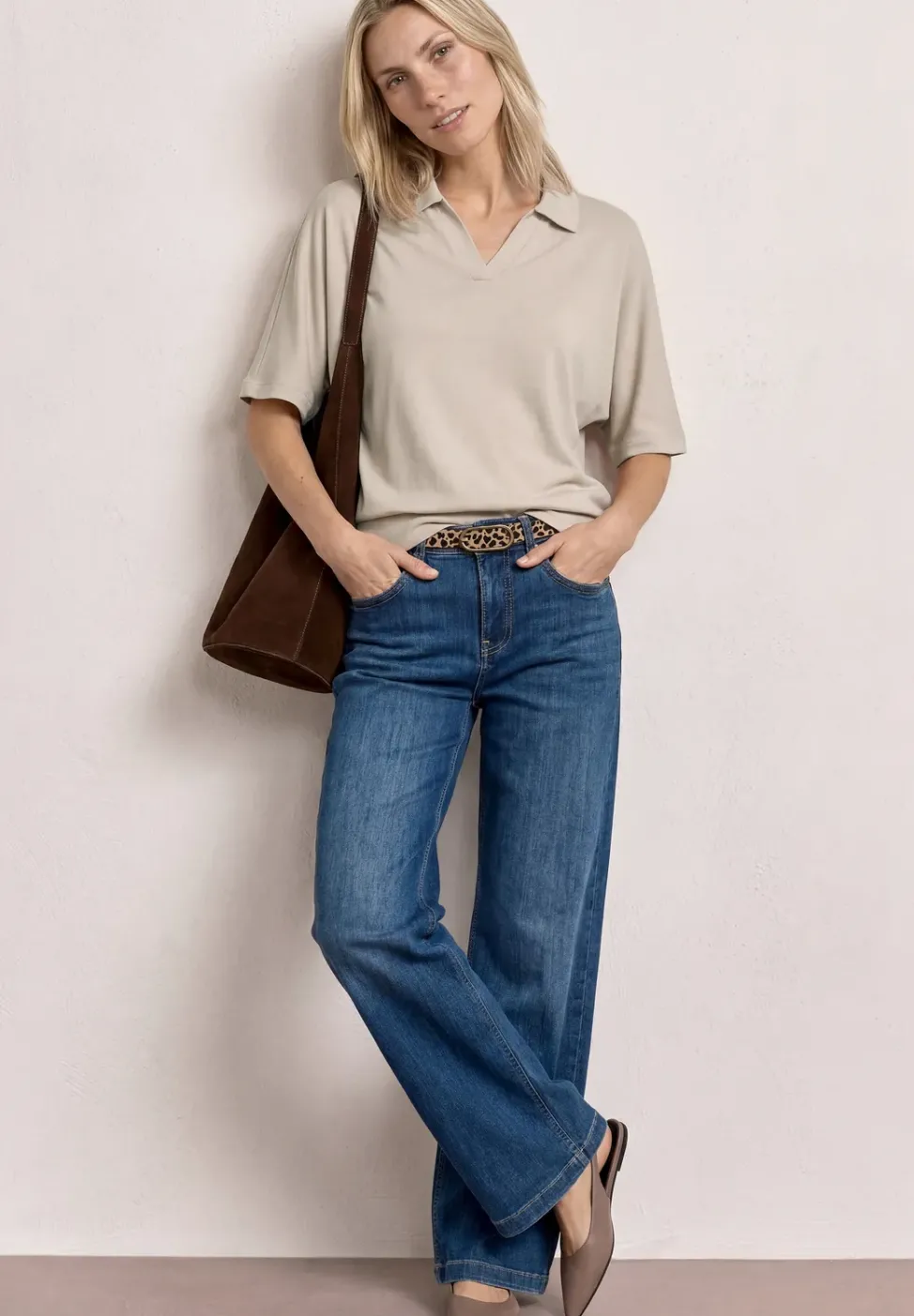 Polo avec élastique à la taille