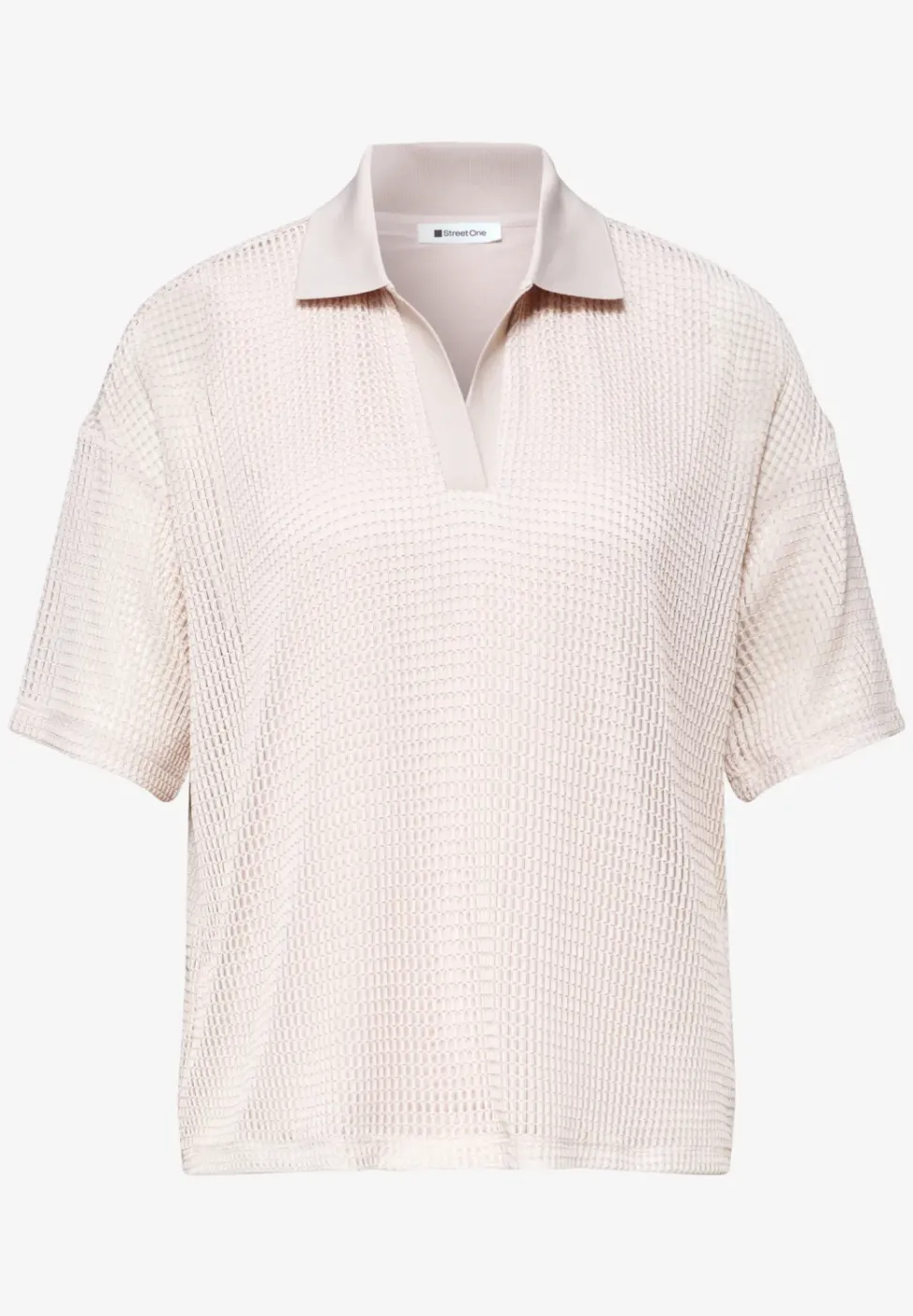 Polo en maille 2-en-1 à manches courtes