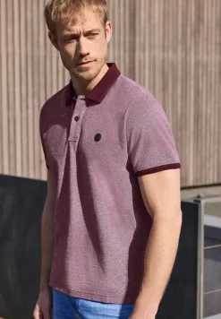 Polo à manches courtes avec détails contrastés